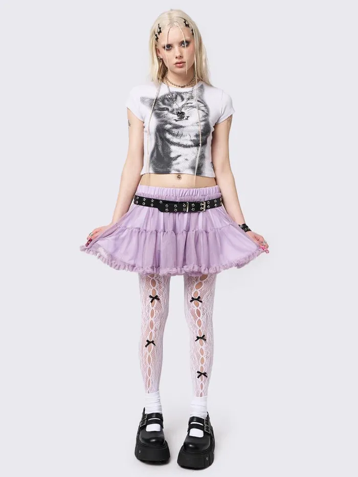 Lila Chiffon Tutu Mini Skirt Women Minga London Bottoms Lila Chiffon Tutu Mini Skirt Women Minga London Bottoms