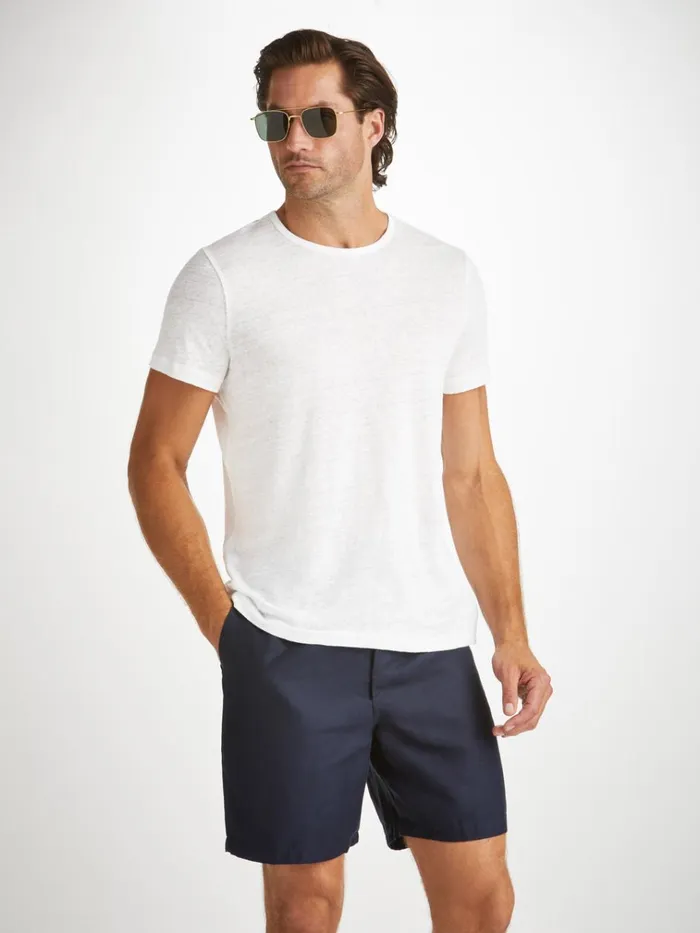 Linen TShirts Men Derek Rose TShirt Jordan Linen White