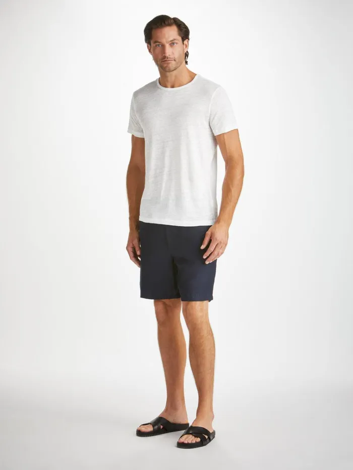 Linen TShirts Men Derek Rose TShirt Jordan Linen White