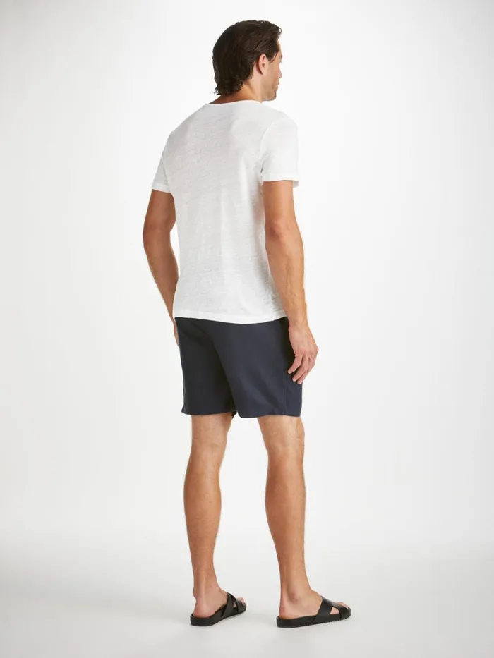Linen TShirts Men Derek Rose TShirt Jordan Linen White