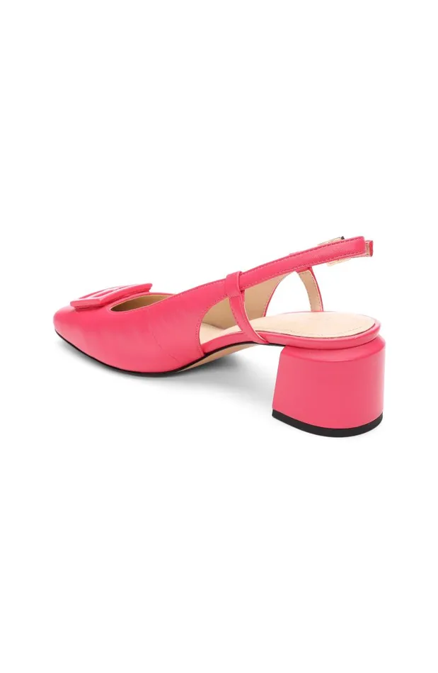 Liverpool Los Angeles Flats GETTY SLINGBACK WITH LOGO MEDALLION Pink Punch 8211 Womens