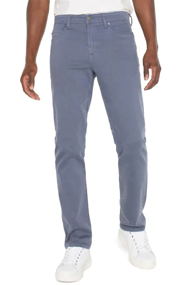 Liverpool Los Angeles Jeans KINGSTON MODERN STRAIGHT COLORED DENIM Slate Blue 8211 Mens