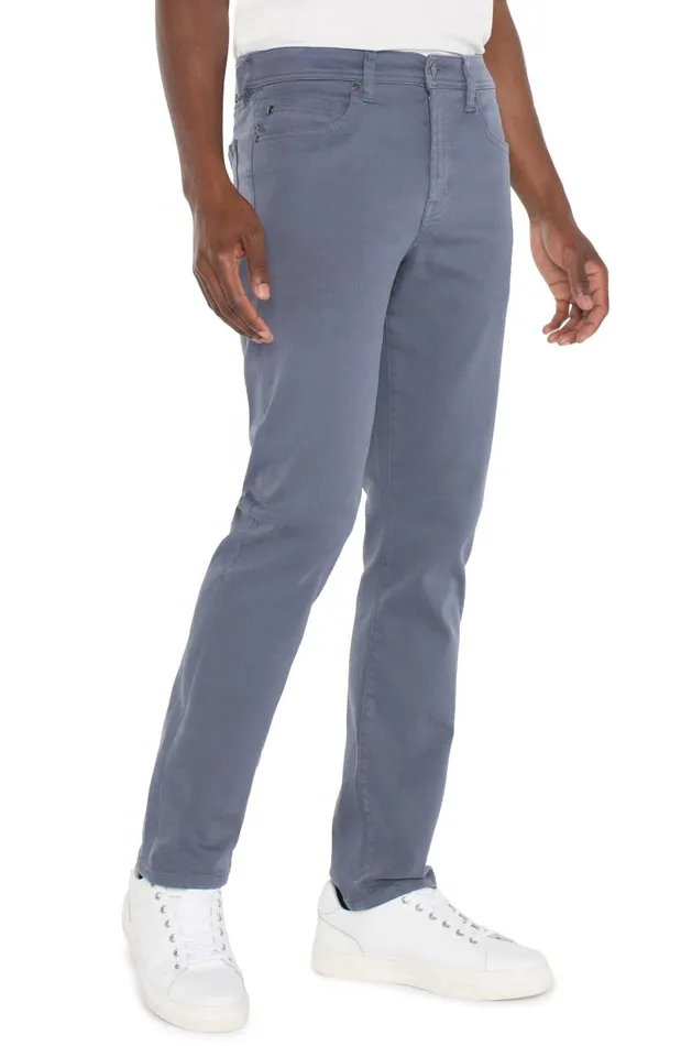 Liverpool Los Angeles Jeans KINGSTON MODERN STRAIGHT COLORED DENIM Slate Blue 8211 Mens
