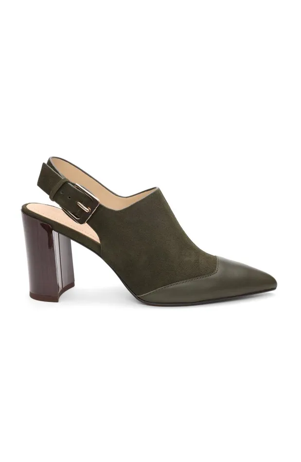 Liverpool Los Angeles Mules BARSTOW SLING BACK MULE Olive 8211 Womens