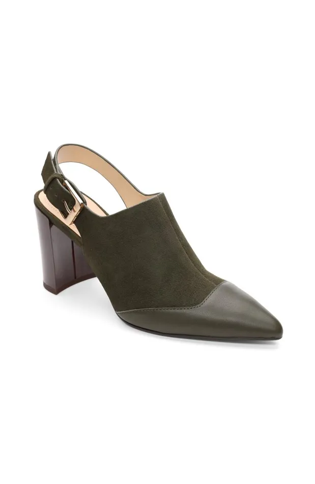 Liverpool Los Angeles Mules BARSTOW SLING BACK MULE Olive 8211 Womens