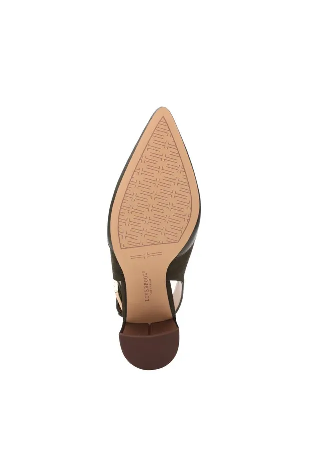 Liverpool Los Angeles Mules BARSTOW SLING BACK MULE Olive 8211 Womens