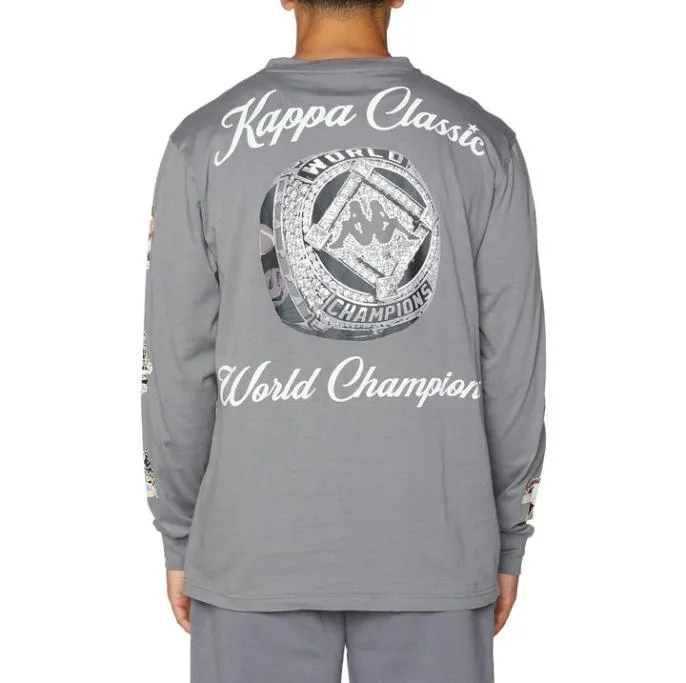 Logo Oene Longsleeve 8211 Grey Grey Men Kappa TShirts