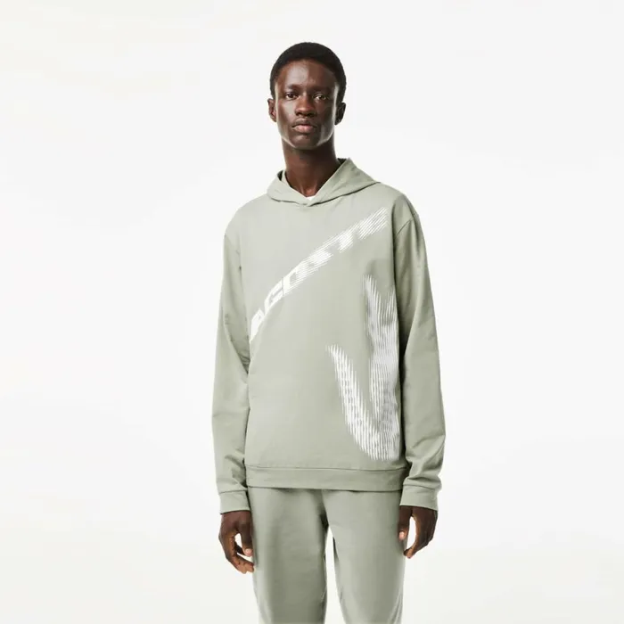 Loungewear and Pajamas Men Lacoste Mens Contrast Croc Hoodie Khaki Green G21