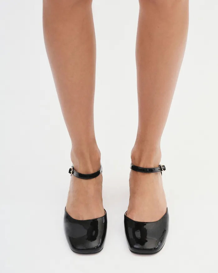 LOW HEELS Women Janet low heels black patent jomercer LOW HEELS Women Janet low heels black patent jomercer