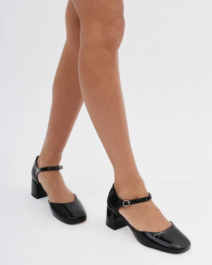 LOW HEELS Women Janet low heels black patent jomercer LOW HEELS Women Janet low heels black patent jomercer