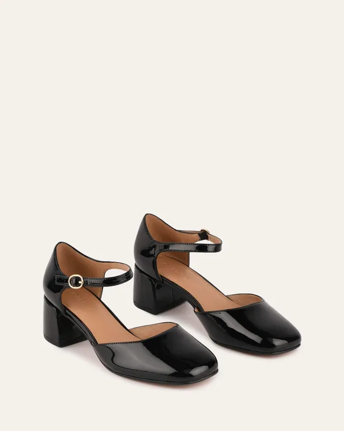 LOW HEELS Women Janet low heels black patent jomercer LOW HEELS Women Janet low heels black patent jomercer