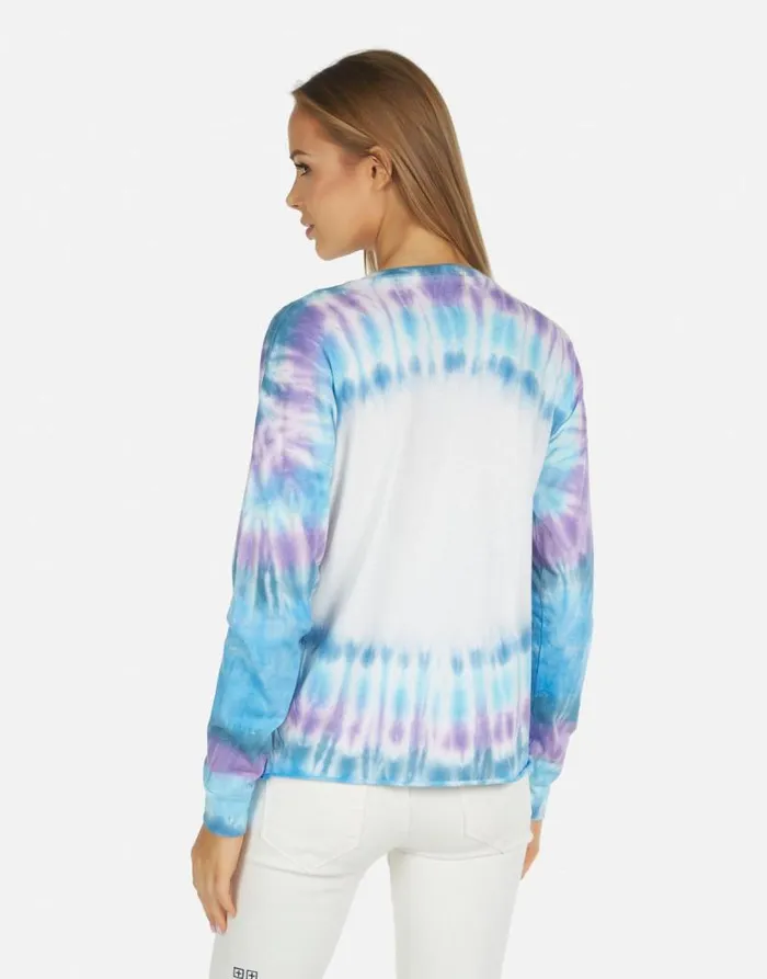 Luella Tie Dye Eye Blue Dream Women Lauren Moshi Long Sleeve