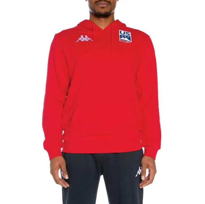 Malmo US Hoodie 8211 Red Red Men Kappa Hoodies and Sweatshirts