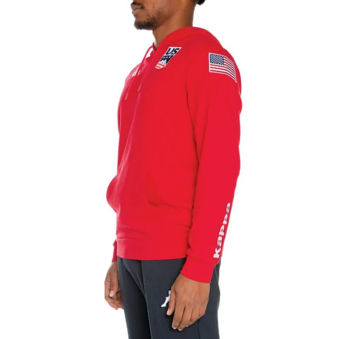 Malmo US Hoodie 8211 Red Red Men Kappa Hoodies and Sweatshirts