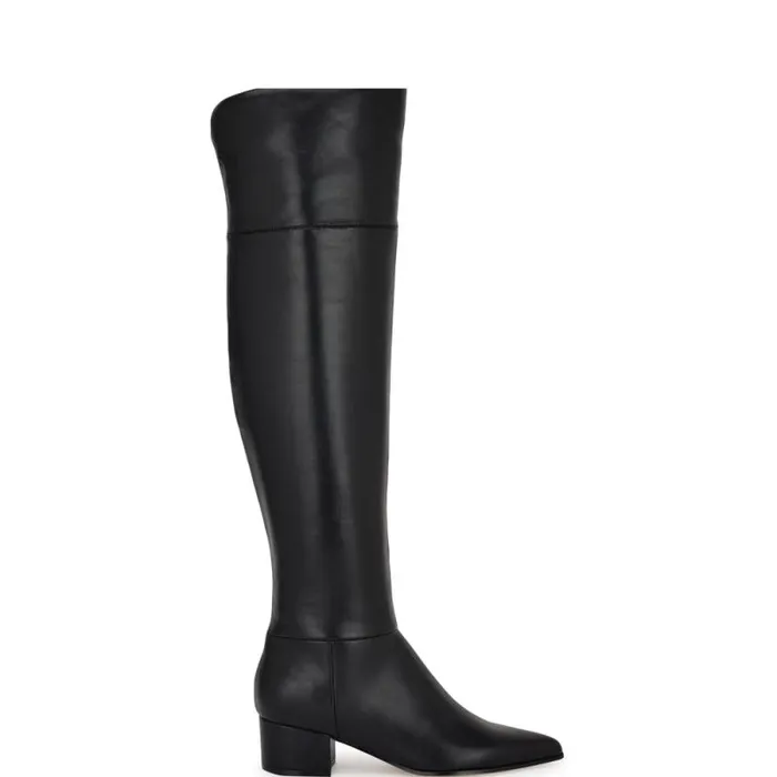 Maner Over The Knee Boots Black Women Nine West Boots and Booties