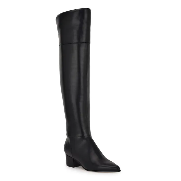 Maner Over The Knee Boots Black Women Nine West Boots and Booties Maner Over The Knee Boots Black Women Nine West Boots and Booties