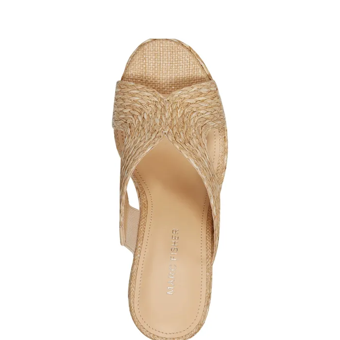 Marc Fisher Kalisha Espadrille Wedge Sandal Light Natural Women Sandals