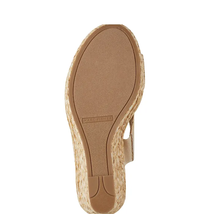 Marc Fisher Kalisha Espadrille Wedge Sandal Light Natural Women Sandals
