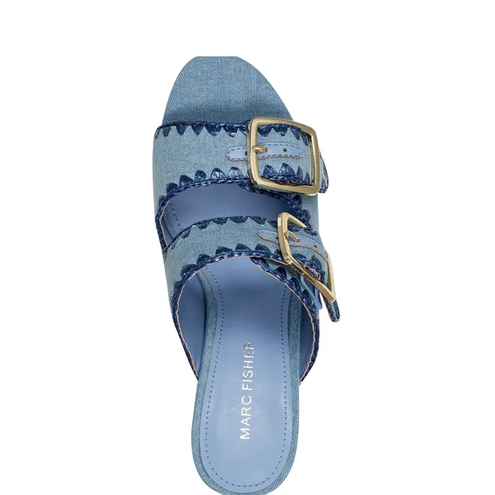 Marc Fisher Sandals Women Dalen Platform Sandal Medium Blue
