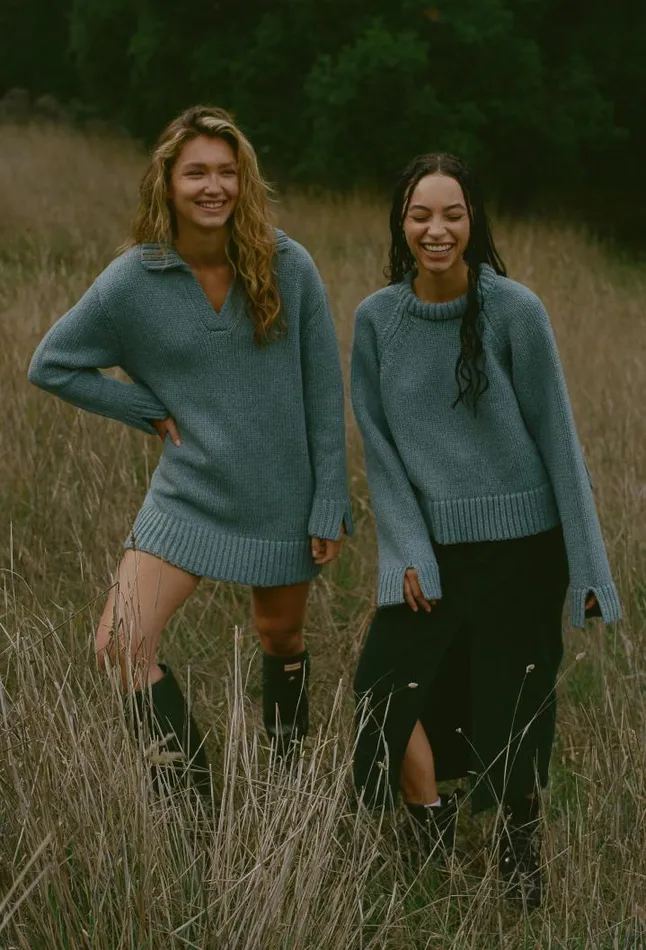 Martine Dress Denim Women Ciao Lucia Polo Sweaters