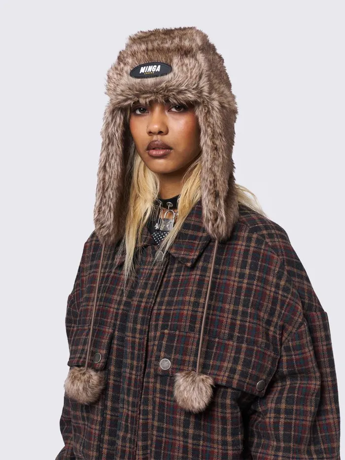 Masha Fluffy Trapper Hat Women Minga London Hats and Hair Pieces