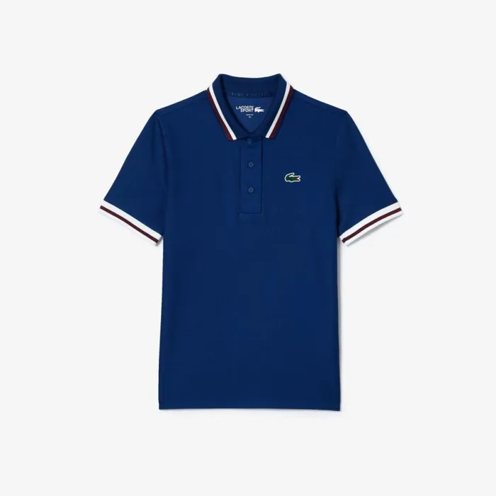 Matching Sets Women Lacoste Women039s Sport Contrast Collar Piqu Polo Methylene Blue F9f