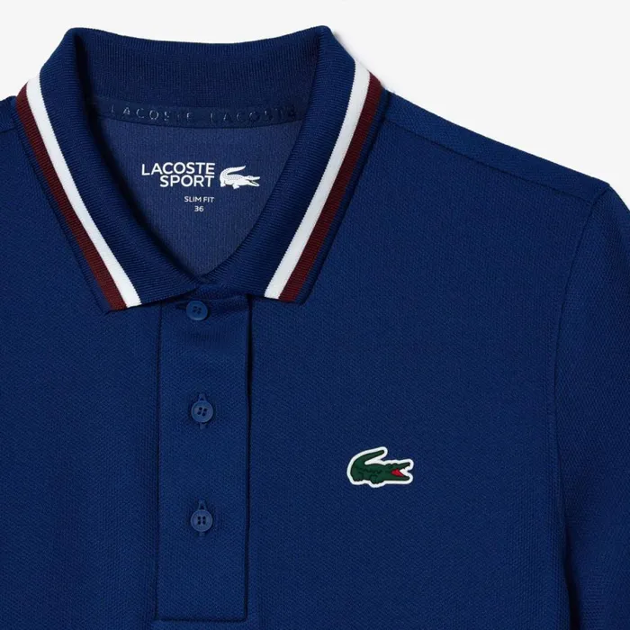 Matching Sets Women Lacoste Women039s Sport Contrast Collar Piqu Polo Methylene Blue F9f