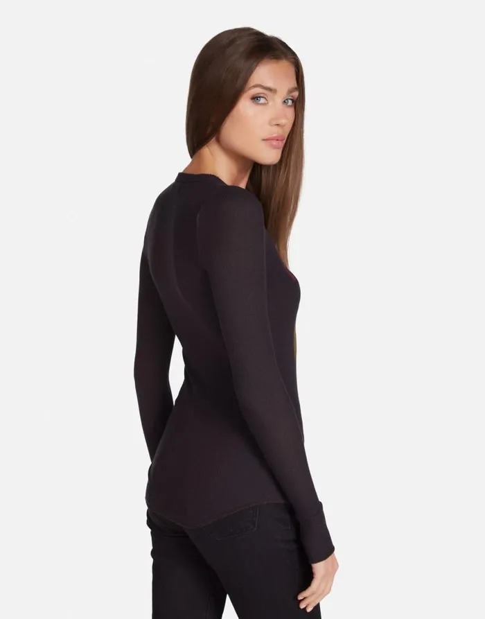 McKinley Moshi Eagle Head Onyx Women Lauren Moshi Long Sleeve