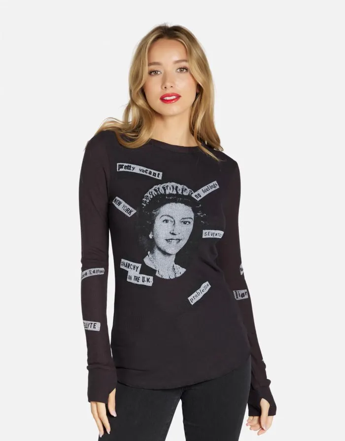 McKinley Sex Pistols Onyx Women Lauren Moshi Long Sleeve