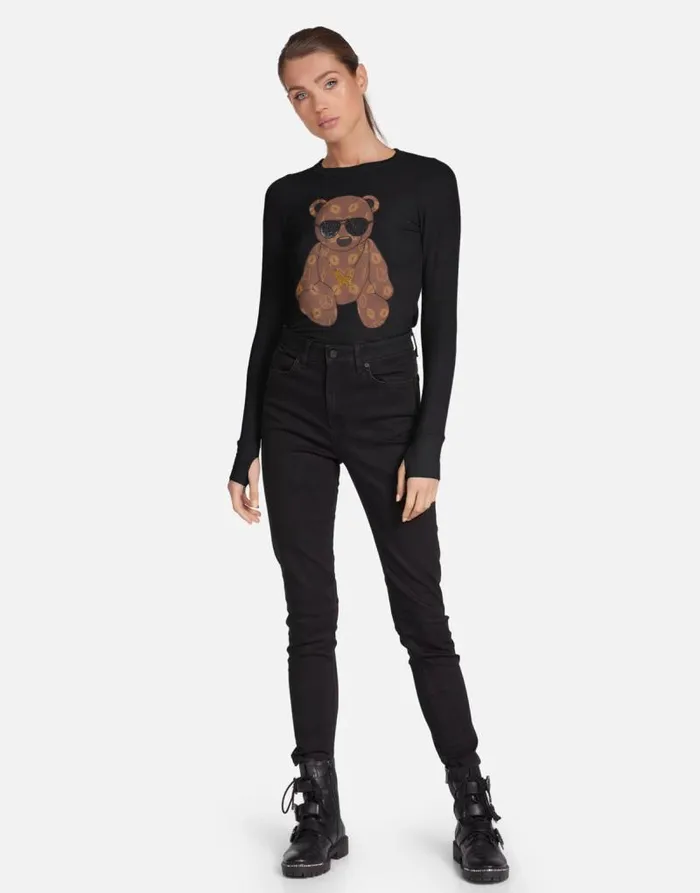 McKinley X Designer Bear Black Women Lauren Moshi Long Sleeve