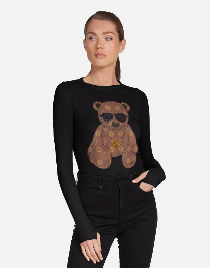 McKinley X Designer Bear Black Women Lauren Moshi Long Sleeve