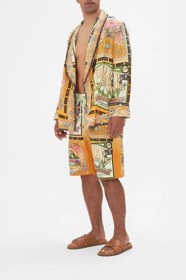 MEN039S ROBE JACKET LETS CHASE RAINBOWS Lets Chase Rainbows Mens Camilla Robes
