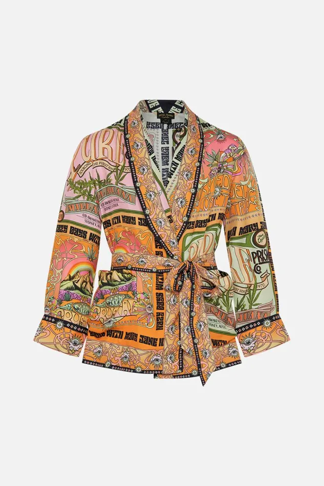 MEN039S ROBE JACKET LETS CHASE RAINBOWS Lets Chase Rainbows Mens Camilla Robes