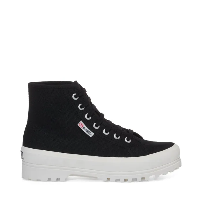 Men Ankle Boots Unisex 2341 ALPINA Laced BLACKF AVORIO Superga Ankle Boots
