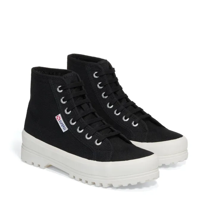 Men Ankle Boots Unisex 2341 ALPINA Laced BLACKF AVORIO Superga Ankle Boots