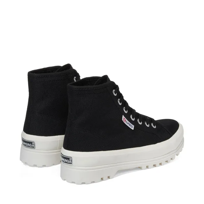 Men Ankle Boots Unisex 2341 ALPINA Laced BLACKF AVORIO Superga Ankle Boots