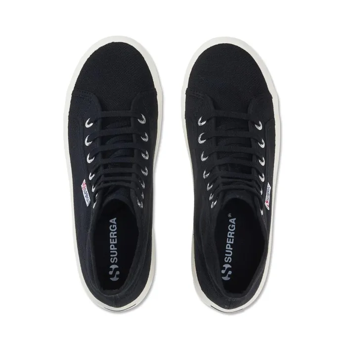 Men Ankle Boots Unisex 2341 ALPINA Laced BLACKF AVORIO Superga Ankle Boots