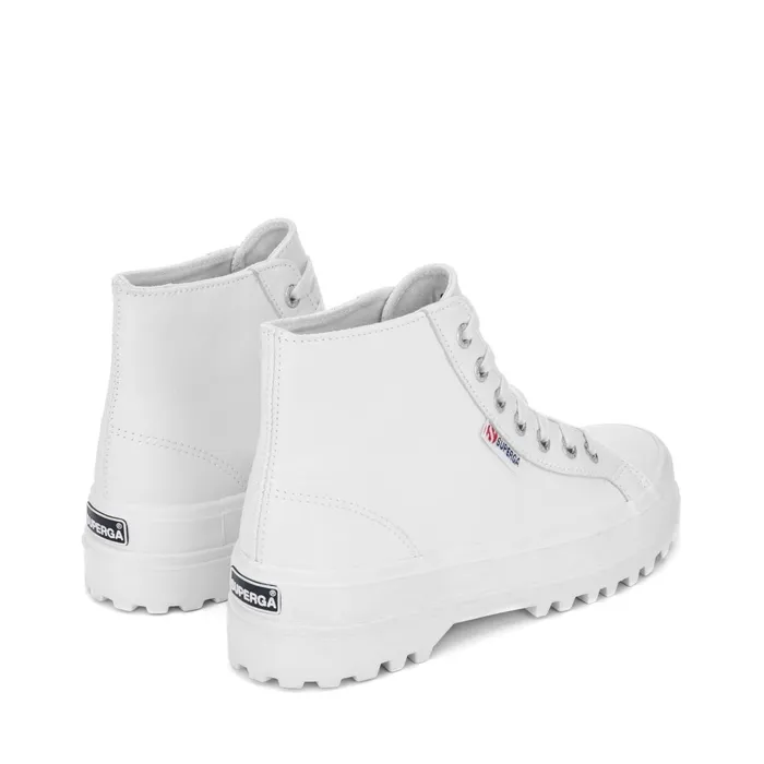 Men Ankle Boots Unisex 2341 ALPINA NAPPA Laced WHITE Superga Ankle Boots