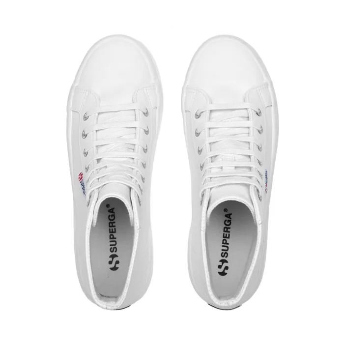 Men Ankle Boots Unisex 2341 ALPINA NAPPA Laced WHITE Superga Ankle Boots