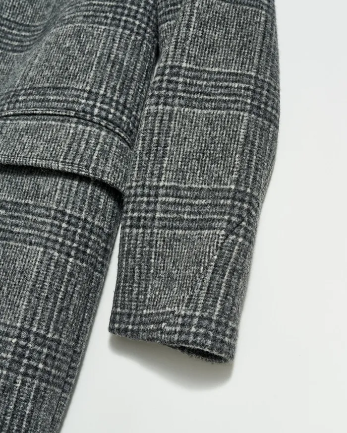 Men Astor Coat Charcoal Billy Reid Jackets and Outerwear