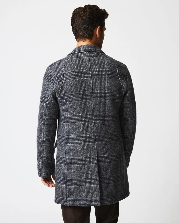 Men Astor Coat Charcoal Billy Reid Jackets and Outerwear