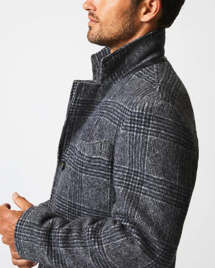 Men Astor Coat Charcoal Billy Reid Jackets and Outerwear