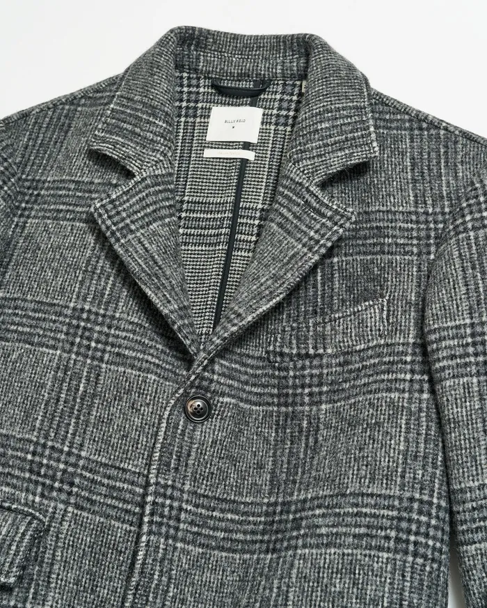 Men Astor Coat Charcoal Billy Reid Jackets and Outerwear
