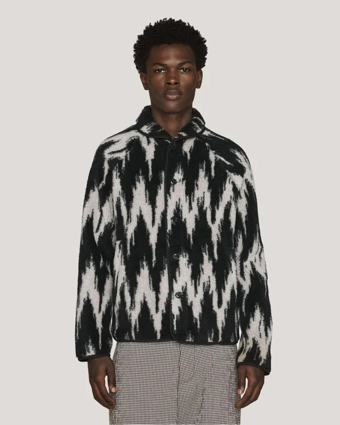 Men Beach Jacket Navy Multi YMC Outerwear