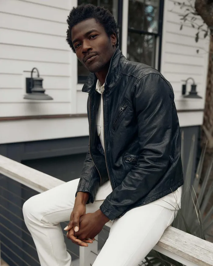 Men Blake Jacket Black Billy Reid Jackets and Outerwear