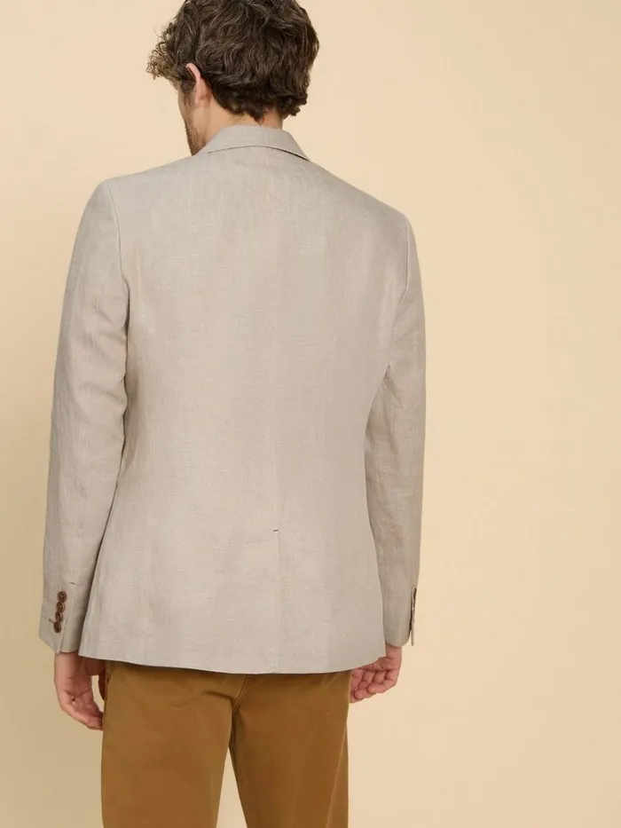 Men BLAZERS White Stuff Linen Blazer Natural White Men BLAZERS White Stuff Linen Blazer Natural White