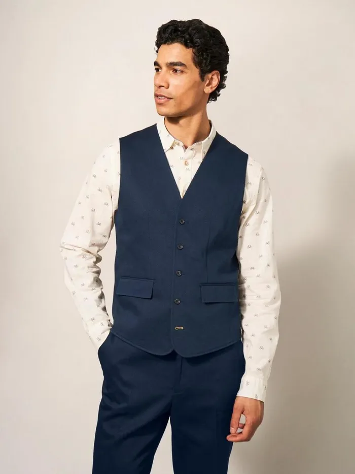 Men BLAZERS White Stuff York Waistcoat Dark Navy Men BLAZERS White Stuff York Waistcoat Dark Navy