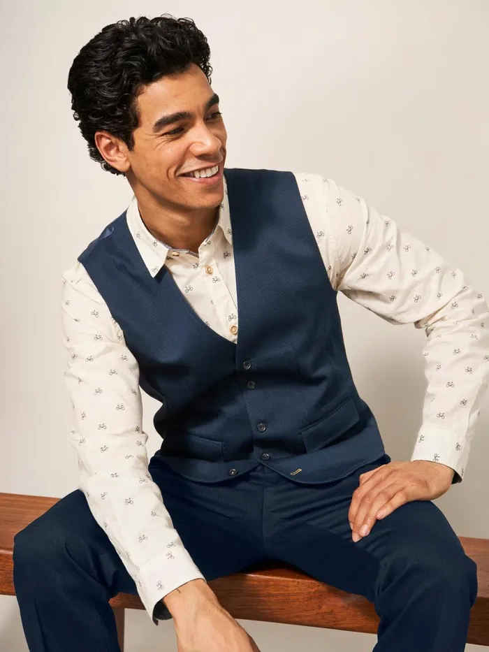 Men BLAZERS White Stuff York Waistcoat Dark Navy Men BLAZERS White Stuff York Waistcoat Dark Navy