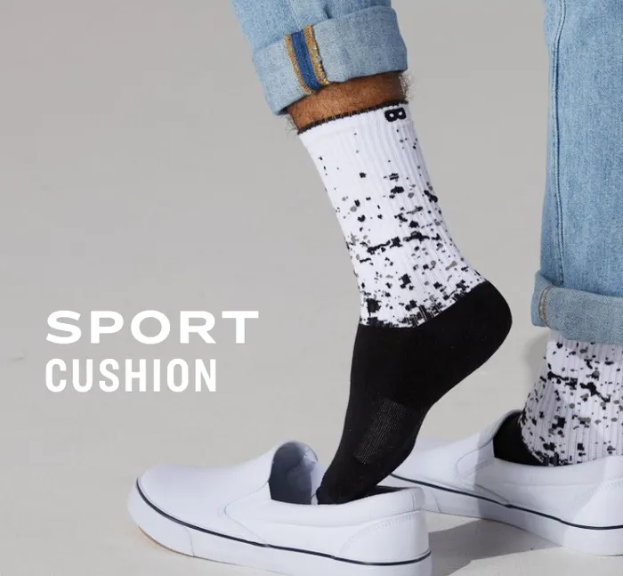 Men Bowo Cushion Crew White Black Socks 3 Pack Pair Of Thieves Crew