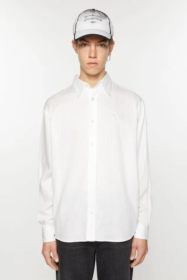 Men Buttonup Shirt White Acne Studios Shirts